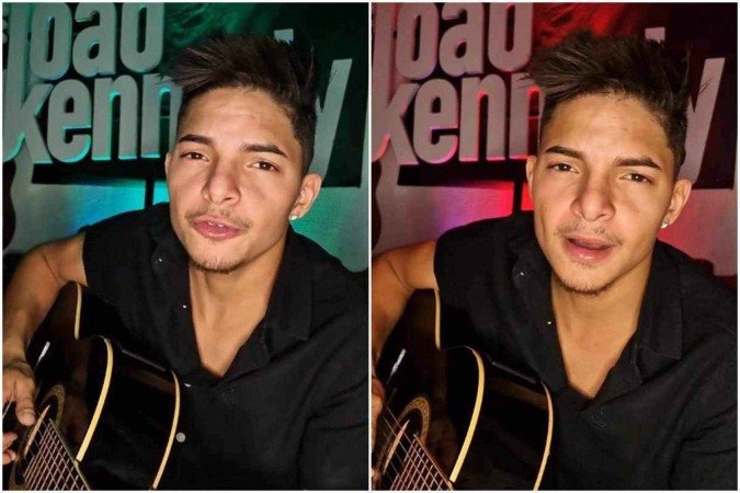 João Kennedy morreu em um acidente de carro no Jardim Curitiba IV, em Goiânia -  (crédito: Reprodução/Redes sociais/@joaokennedycantor)