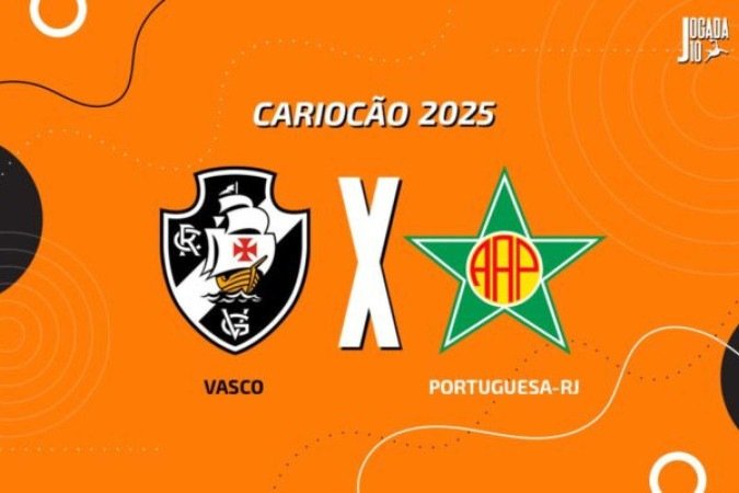 Vasco e Portuguesa-RJ se enfrentam pela 5ª rodada do Campeonato Carioca - (crédito: - Foto: Arte/Jogada10) Vasco e Portuguesa-RJ se enfrentam pela 5ª rodada do Campeonato Carioca - (crédito: - Foto: Arte/Jogada10)