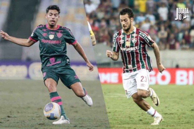 Guga e Nonato estiveram em campo no empate, sem gols, do Fluminense com o Madureira -  (crédito:  Marcelo Caitano)