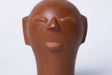 As cabeças de barro de Cida Lima são 
a marca registrada da artista