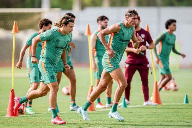 Fluminense se prepara para sequência de clássicos pelo Campeonato Carioca-2025 - (crédito: - Marina Garcia/Fluminense) Fluminense se prepara para sequência de clássicos pelo Campeonato Carioca-2025 - (crédito: - Marina Garcia/Fluminense)