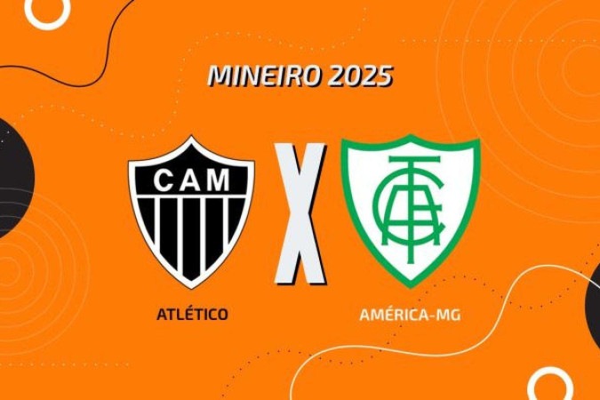 Atlético e América se enfrentam pelo Campeonato Mineiro  -  (crédito: Foto: Arte Jogada10)