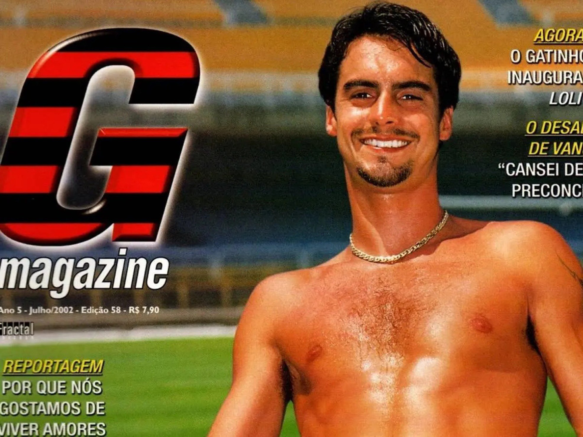 Veja fotos raras do único jogador do Flamengo que posou pelado na G Magazine