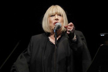 British singer Marianne Faithfull performs at the Bataclan concert hall in Paris on November 25, 2016. British singer and actress Marianne Faithfull, best known for her hit song 