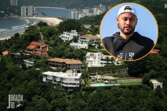 Neymar procura uma nova mansão no Morro de Santa Terezinha -  (crédito: Divulgação)