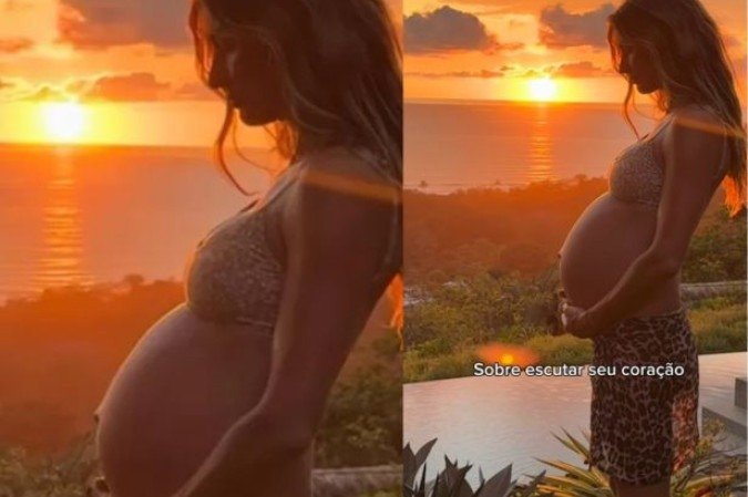 A modelo optou por manter uma gravidez discreta - (crédito: Reprodução Instagram) A modelo optou por manter uma gravidez discreta - (crédito: Reprodução Instagram)