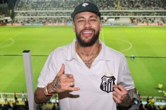 Neymar confirmou o retorno ao Santos  -  (crédito: Foto: Raul Baretta/Santos FC)