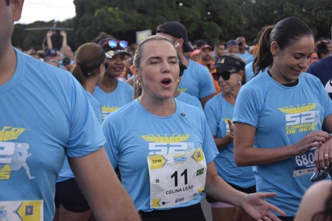 A vice-governadora, Celina Leão, correu 6km