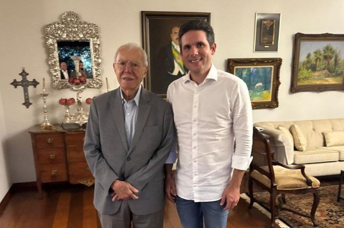 O encontro entre Motta e Sarney ocorreu no Lago Sul - (crédito: Wanderley Azevedo) O encontro entre Motta e Sarney ocorreu no Lago Sul - (crédito: Wanderley Azevedo)