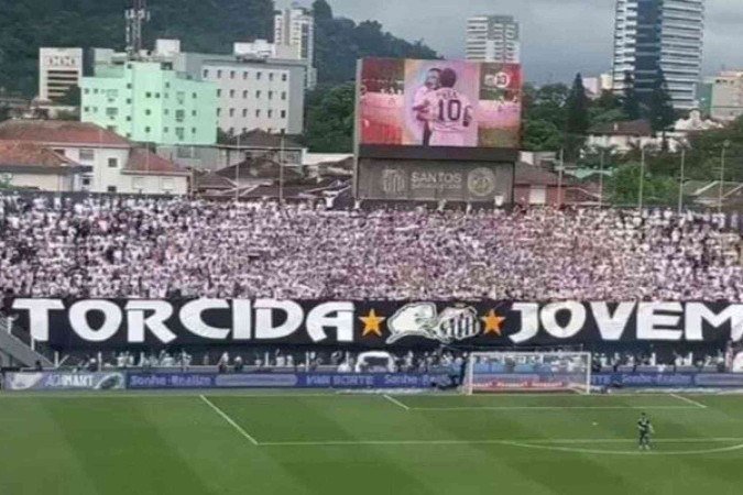 San-São é adiado em meia hora - (crédito: Foto: Divulgação / Santos FC) San-São é adiado em meia hora - (crédito: Foto: Divulgação / Santos FC)