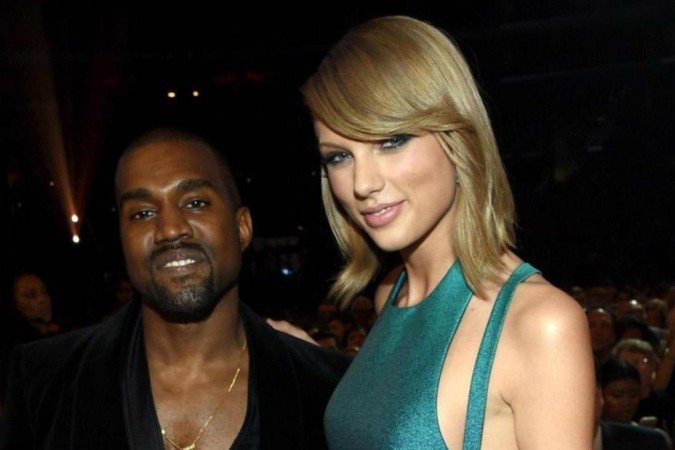 Kanye West e Taylor Swift no Grammy 2015 - (crédito: Getty Images) Kanye West e Taylor Swift no Grammy 2015 - (crédito: Getty Images)