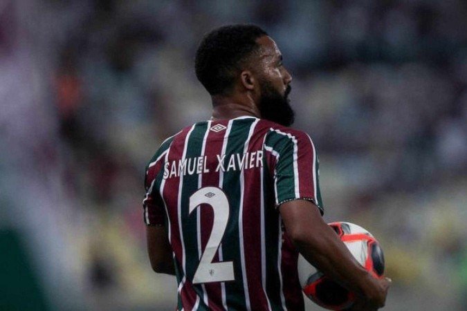 Samuel Xavier em ação com a camisa do Fluminense no empate por 1 a 1com o Boavista - (crédito: - Foto: Lucas Merçon/Fluminense) Samuel Xavier em ação com a camisa do Fluminense no empate por 1 a 1com o Boavista - (crédito: - Foto: Lucas Merçon/Fluminense)