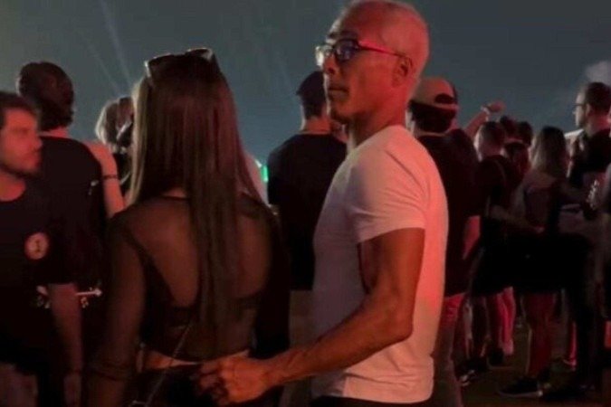 Romário e Alicya Gomes no Rock in Rio - (crédito: Reprodução) Romário e Alicya Gomes no Rock in Rio - (crédito: Reprodução)