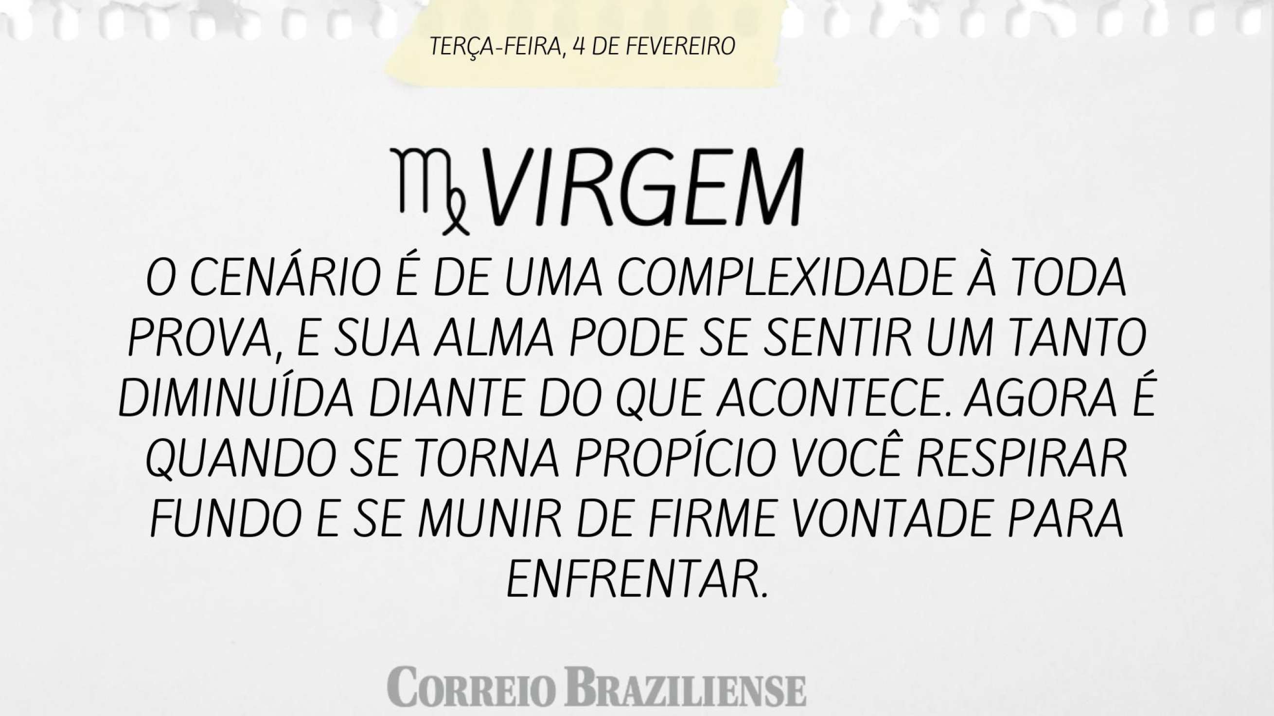 Virgem | 4 de fevereiro