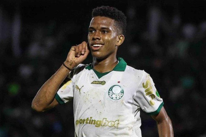 Estêvão marcou pela primeira vez no ano contra o Guarani - (crédito: Foto: Fabio Menotti/Palmeiras) Estêvão marcou pela primeira vez no ano contra o Guarani - (crédito: Foto: Fabio Menotti/Palmeiras)