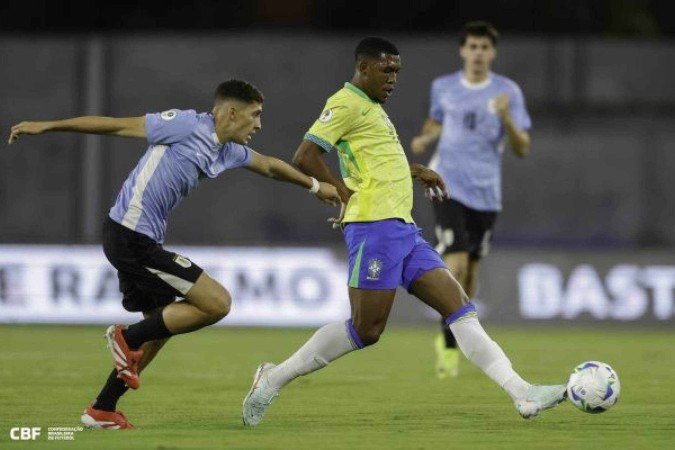 Uruguai 0x1 Brasil pela primeira rodada do hexagonal final - (crédito: Foto: Rafael Ribeiro/CBF) Uruguai 0x1 Brasil pela primeira rodada do hexagonal final - (crédito: Foto: Rafael Ribeiro/CBF)
