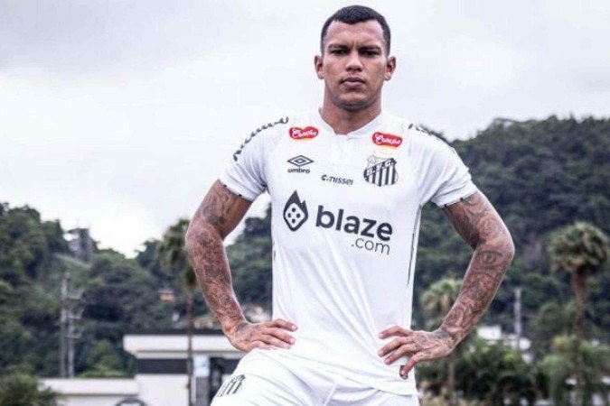 Gabriel Veron é o novo reforço do Santos - (crédito: Foto: Divulgação/Santos FC) Gabriel Veron é o novo reforço do Santos - (crédito: Foto: Divulgação/Santos FC)