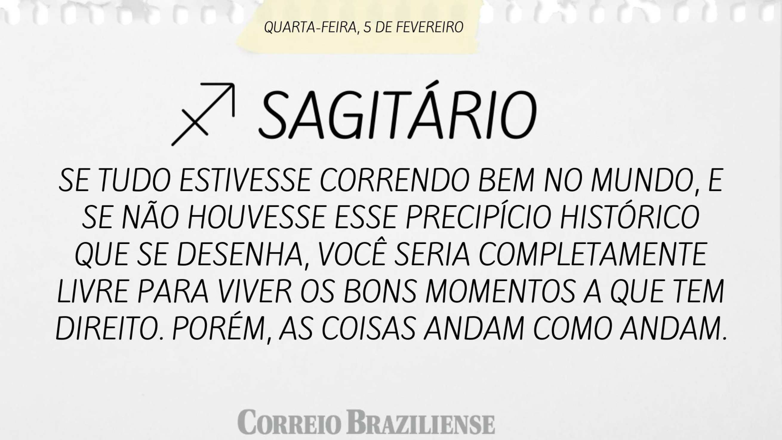 Sagitário | 5 de fevereiro