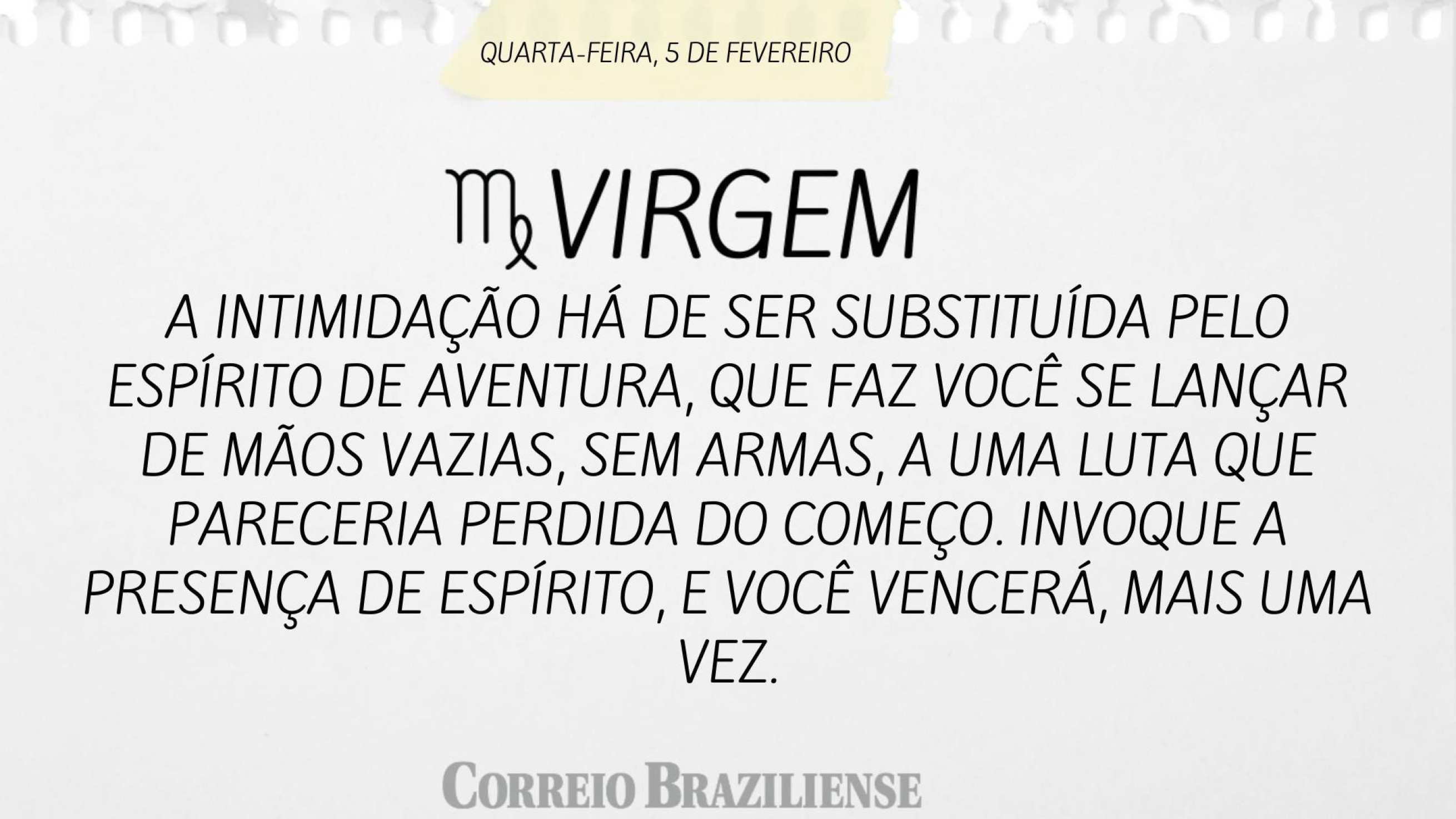 Virgem | 5 de fevereiro