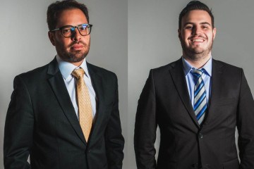 Danilo Collavini e  Leonardo Allegro, respectivamente, sócio e advogado do Collavini Borges Mollinari, com atuação na área de contencioso cível do escritório -  (crédito: Divulgação)