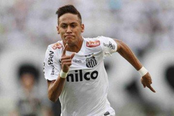 Neymar no Santos, no início da carreira