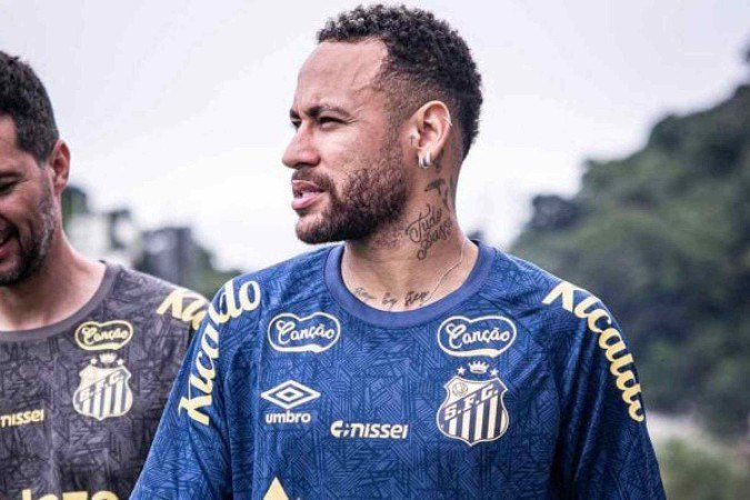 Neymar reestreia pelo Santos nesta quarta, contra o Botafogo-SP -  (crédito: Foto: Bruno Vaz/Santos FC)