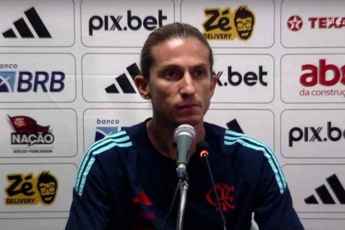 Filipe Luís destaca postura do time em mais uma vitória do Flamengo - (crédito: Foto: Reprodução/FlaTV) Filipe Luís destaca postura do time em mais uma vitória do Flamengo - (crédito: Foto: Reprodução/FlaTV)