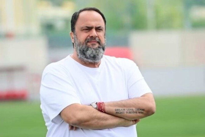 Evangelos Marinakis, um dos interessados em comprar a SAF do Vasco - (crédito: Foto: Divulgação/Nottingham Forest) Evangelos Marinakis, um dos interessados em comprar a SAF do Vasco - (crédito: Foto: Divulgação/Nottingham Forest)