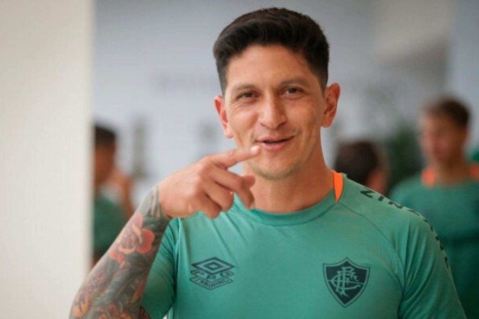 Germán Cano já marcou três gols em 2025 e espera reencontrar fase artilheira -  (crédito: Foto: LUCAS MERÇON / FLUMINENSE F.C.)