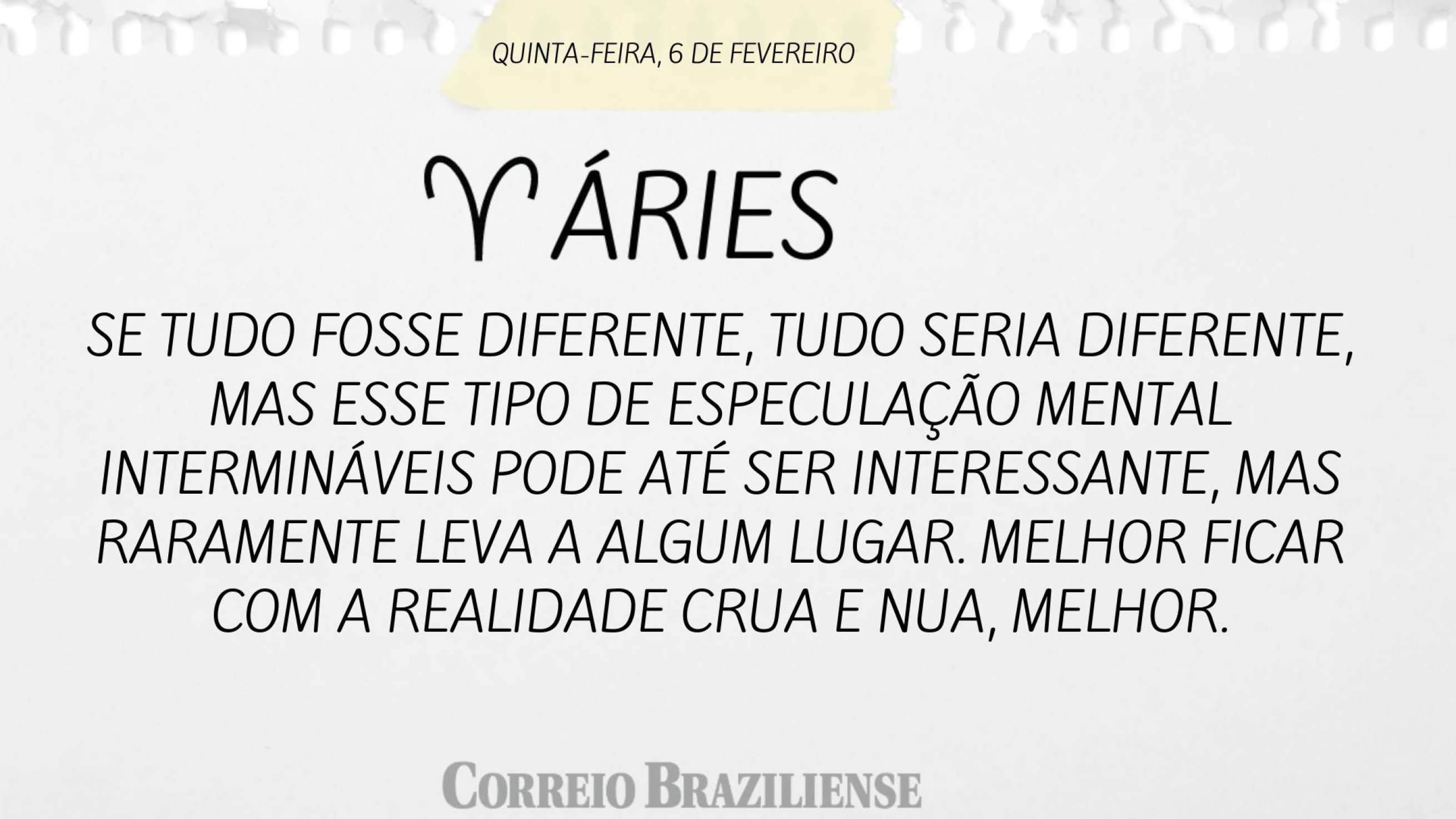 Áries | 6 de fevereiro