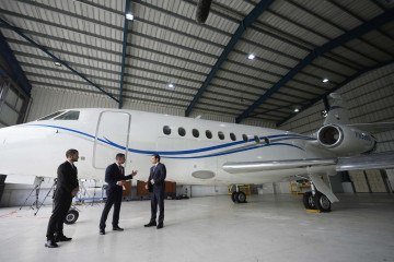 Marco Rubio apreende avião venezuelano - (crédito: Mark Schiefelbein / POOL / AFP) Marco Rubio apreende avião venezuelano - (crédito: Mark Schiefelbein / POOL / AFP)