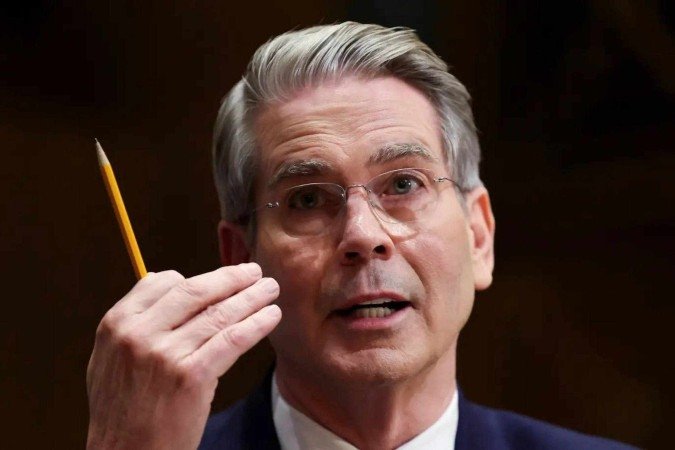 Bessent reiterou que o governo não tem intenção de se apressar na conclusão dos acordos - (crédito: Kevin Lamarque/AFP) Bessent reiterou que o governo não tem intenção de se apressar na conclusão dos acordos - (crédito: Kevin Lamarque/AFP)