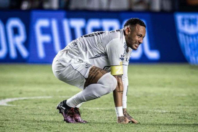 Neymar entrou no intervalo e jogou durante todo o segundo tempo - (crédito: Foto: Raul Baretta/Santos FC) Neymar entrou no intervalo e jogou durante todo o segundo tempo - (crédito: Foto: Raul Baretta/Santos FC)