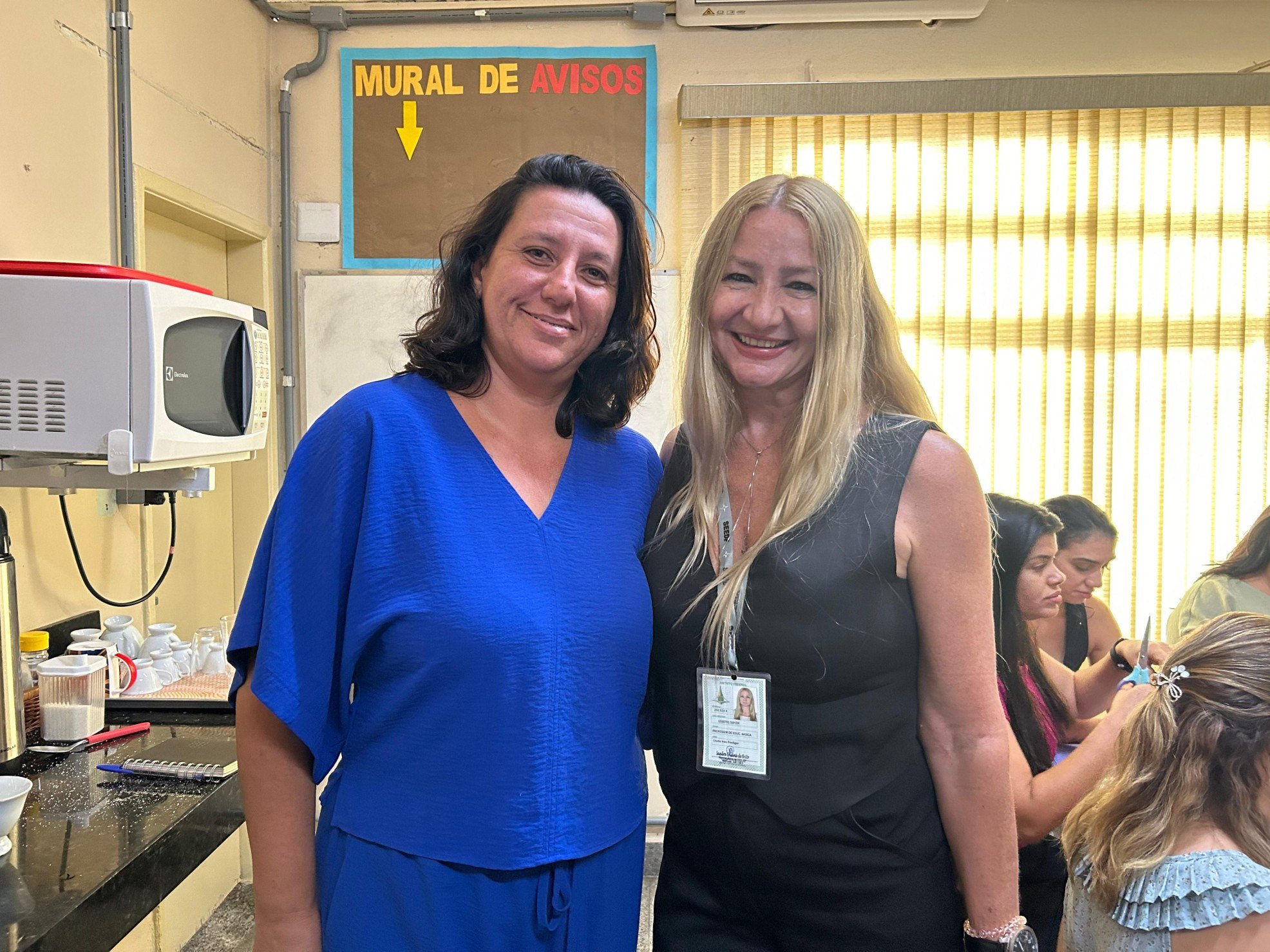 Diretora e vice da Escola Classe 106 Norte: Lisete Prediger e Elida Teles 