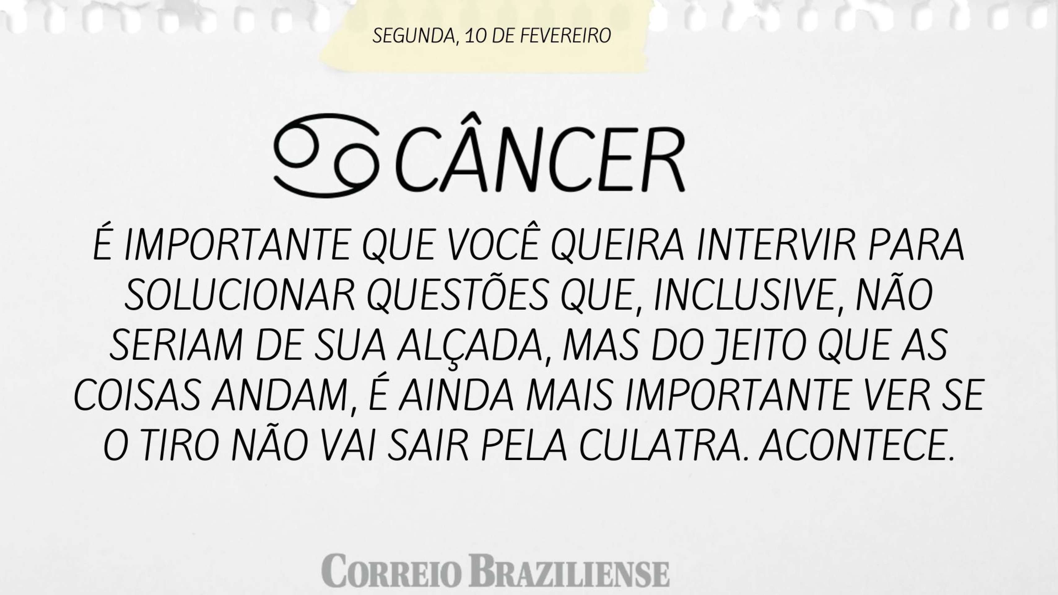 Câncer | 10 de fevereiro