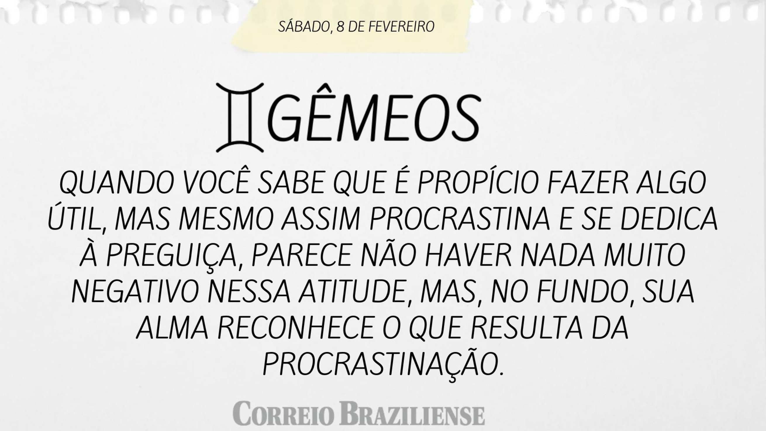 G&Ecirc;MEOS | 8 DE FEVEREIRO