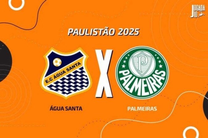 Lanterna Água Santa enfrenta o Palmeiras em duelo que será no Mané Garricha (em Brasília), pelo Paulistão - (crédito: Foto: Arte Jogada10) Lanterna Água Santa enfrenta o Palmeiras em duelo que será no Mané Garricha (em Brasília), pelo Paulistão - (crédito: Foto: Arte Jogada10)