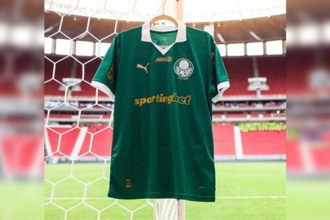 Palmeiras negocia terceiro patrocinador para sua camisa - (crédito: Foto: Divulgação / Palmeiras) Palmeiras negocia terceiro patrocinador para sua camisa - (crédito: Foto: Divulgação / Palmeiras)