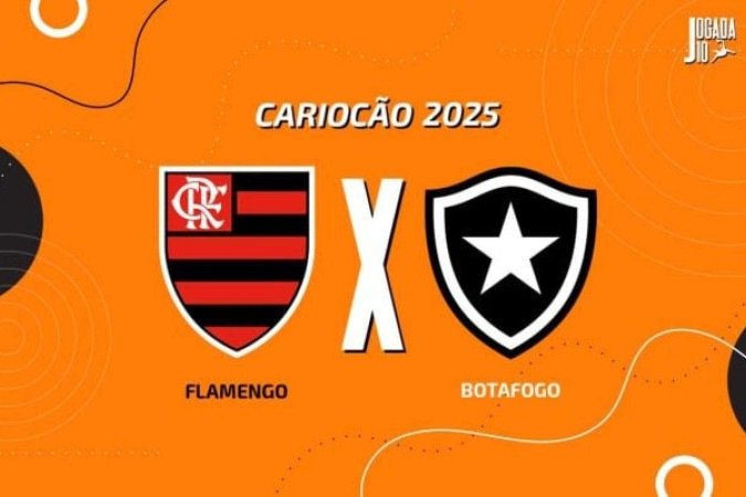 Flamengo e Botafogo se enfrentam, nesta quarta-feira, no Maracanã - (crédito: Arte: Jogada10) Flamengo e Botafogo se enfrentam, nesta quarta-feira, no Maracanã - (crédito: Arte: Jogada10)