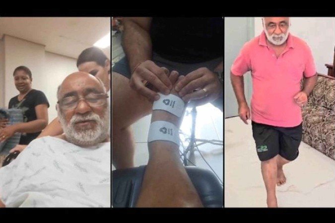 Fotógrafo vítima de bomba na Arena MRV recebeu alta hospitalar no dia 15 de novembro de 2024 - (crédito: Foto: Reprodução) Fotógrafo vítima de bomba na Arena MRV recebeu alta hospitalar no dia 15 de novembro de 2024 - (crédito: Foto: Reprodução)