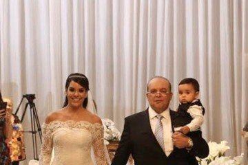 Ibaneis e Mayara oficializando sua união
