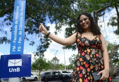 Entre as opções, a estudante escolheu a UnB e diz que pretende especializar-se em cardiologia -  (crédito:  Marcelo Ferreira/CB/D.A Press)