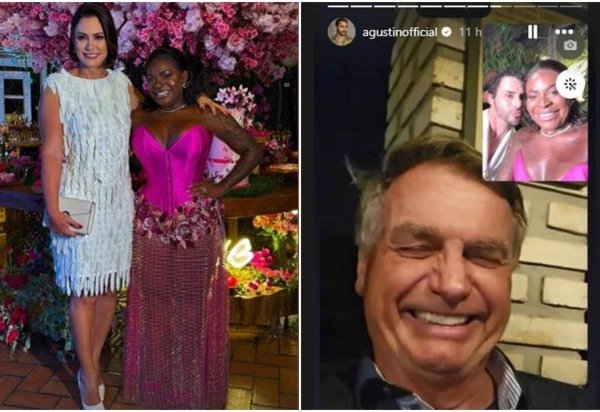Reprodução Instagram @michellebolsonaro / @agustinFernandez