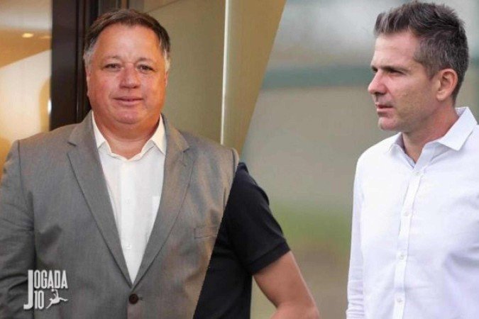 Anderson Barros e Victor Bagy, diretores de futebol de Palmeiras e Atlético, respectivamente - (crédito: Foto: Divulgação) Anderson Barros e Victor Bagy, diretores de futebol de Palmeiras e Atlético, respectivamente - (crédito: Foto: Divulgação)