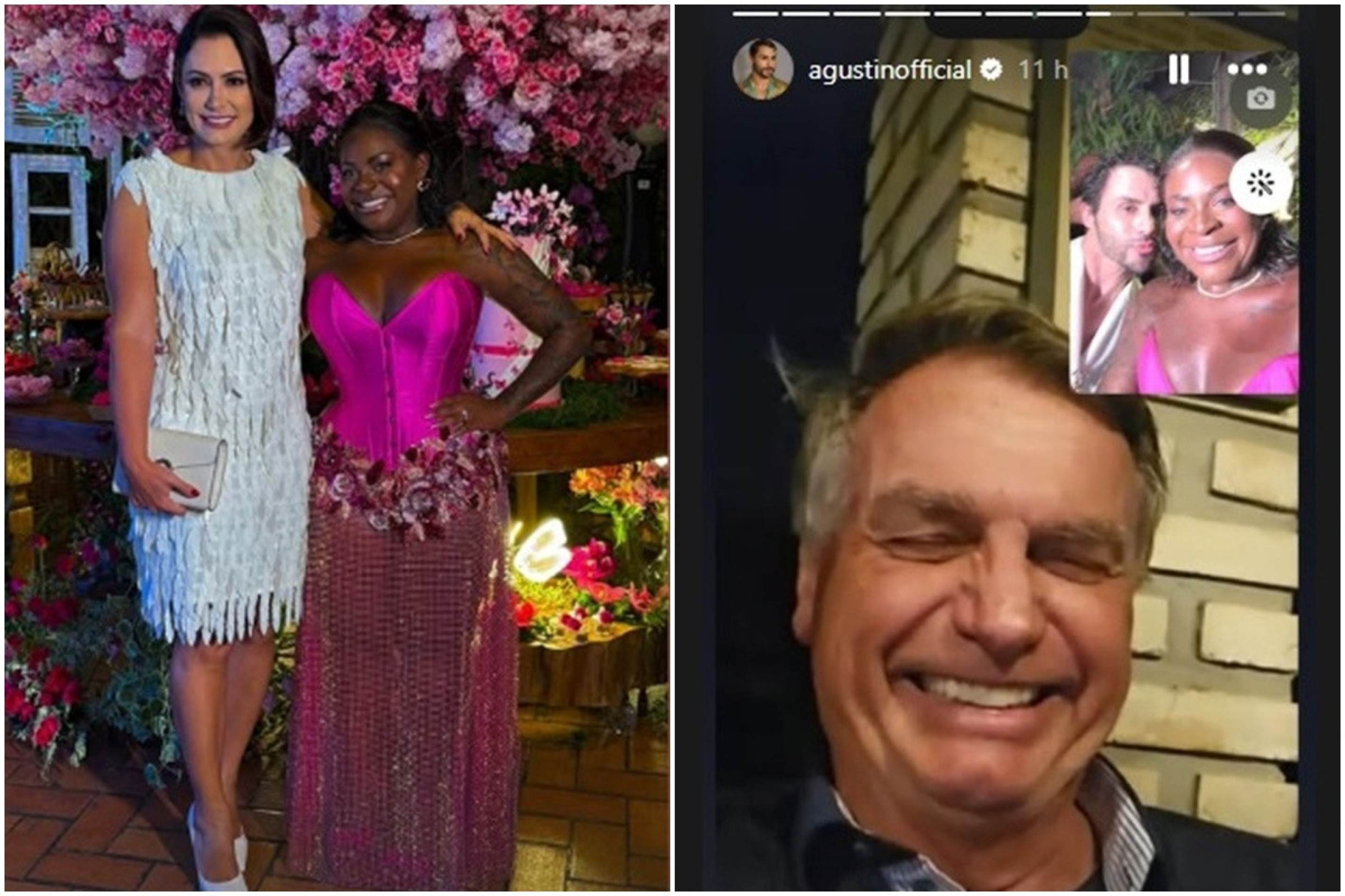 A ex -primeira -dama Michelle Bolsonaro participou da festa de JoJotodynho na noite de terça -feira (11/2) 