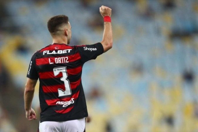 Léo Ortiz fez o gol da vitória do Flamengo sobre o Botafogo -  (crédito: Foto: Gilvan de Souza/Flamengo)