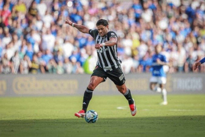 Hulk em ação com a camisa do Atlético-MG - (crédito: Foto: Pedro Souza / Atlético) Hulk em ação com a camisa do Atlético-MG - (crédito: Foto: Pedro Souza / Atlético)