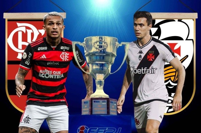 Wesley e Lucas Piton, laterais de Flamengo e Vasco
- (crédito: Arte com fotos de Divulgação/Flamengo e Vasco) Wesley e Lucas Piton, laterais de Flamengo e Vasco
- (crédito: Arte com fotos de Divulgação/Flamengo e Vasco)