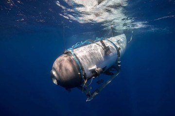 Ele criticou em entrevistas a falta de cautela da equipe responsável pelo submersível Titan (foto), que tentou chegar aos destroços do Titanic, mas implodiu matando as 5 pessoas a bordo.  -  (crédito: - Divulgação/OceanGate Expeditions)