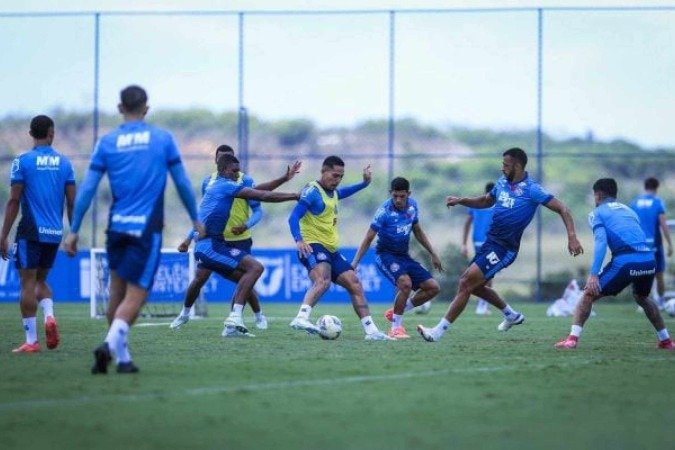 Bahia encara o Barcelona pela oitava rodada do Campeonato Baiano - (crédito: Foto: Rafael Rodrigues/EC Bahia) Bahia encara o Barcelona pela oitava rodada do Campeonato Baiano - (crédito: Foto: Rafael Rodrigues/EC Bahia)